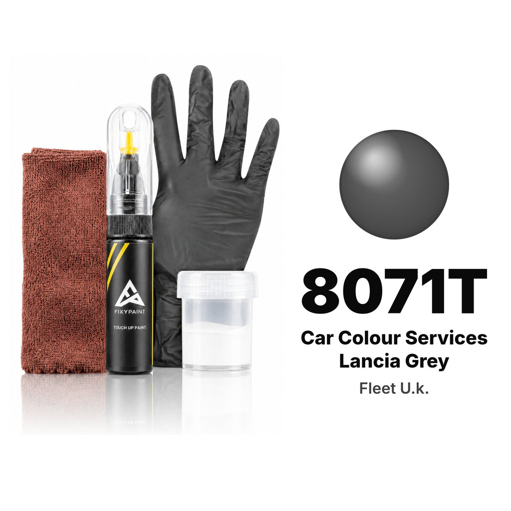 Touch-up paint for Fleet U.k. 8071T Car Colour Services Lancia Grey, Complete kit