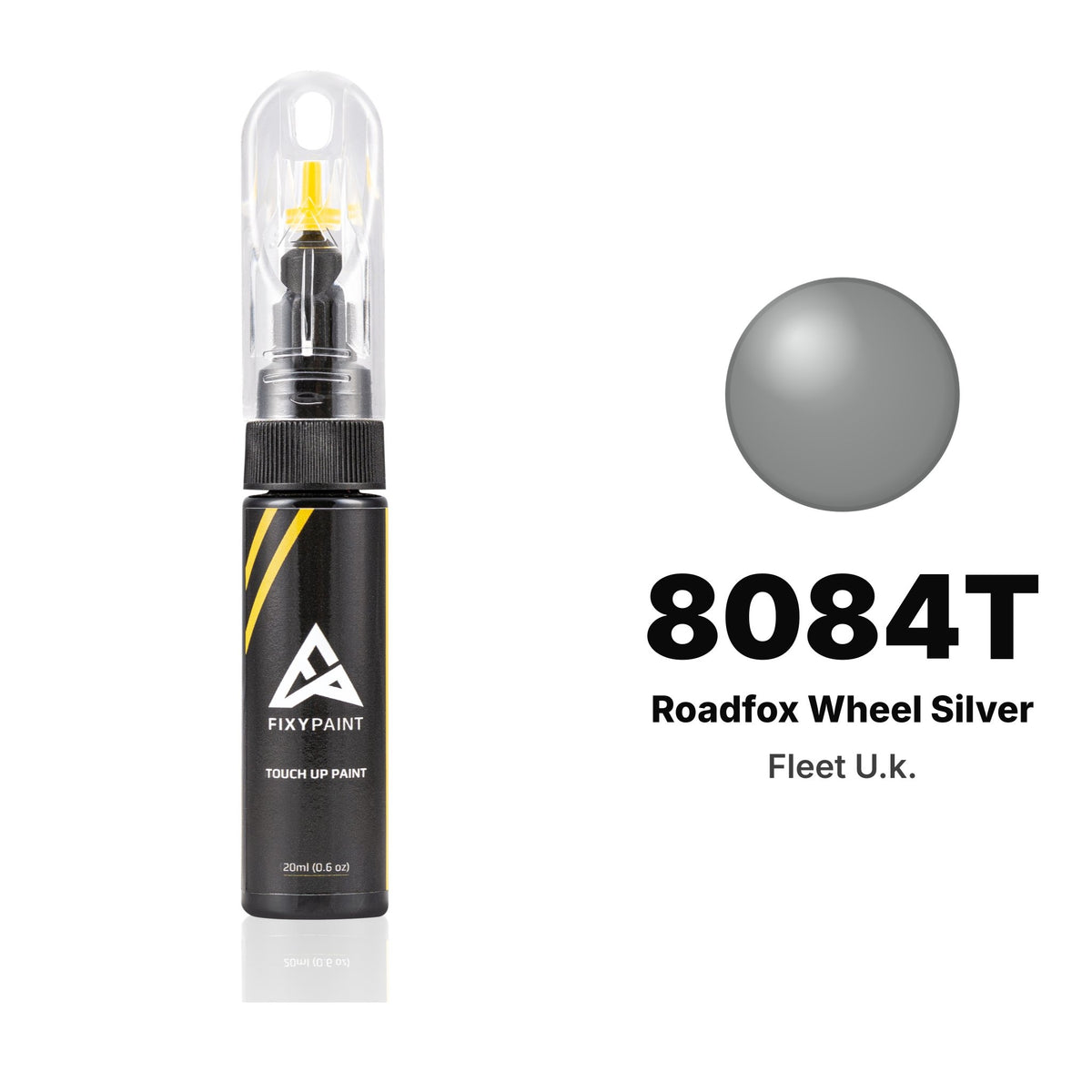 Touch-up paint for Fleet U.k. 8084T Roadfox Wheel Silver, Basic kit