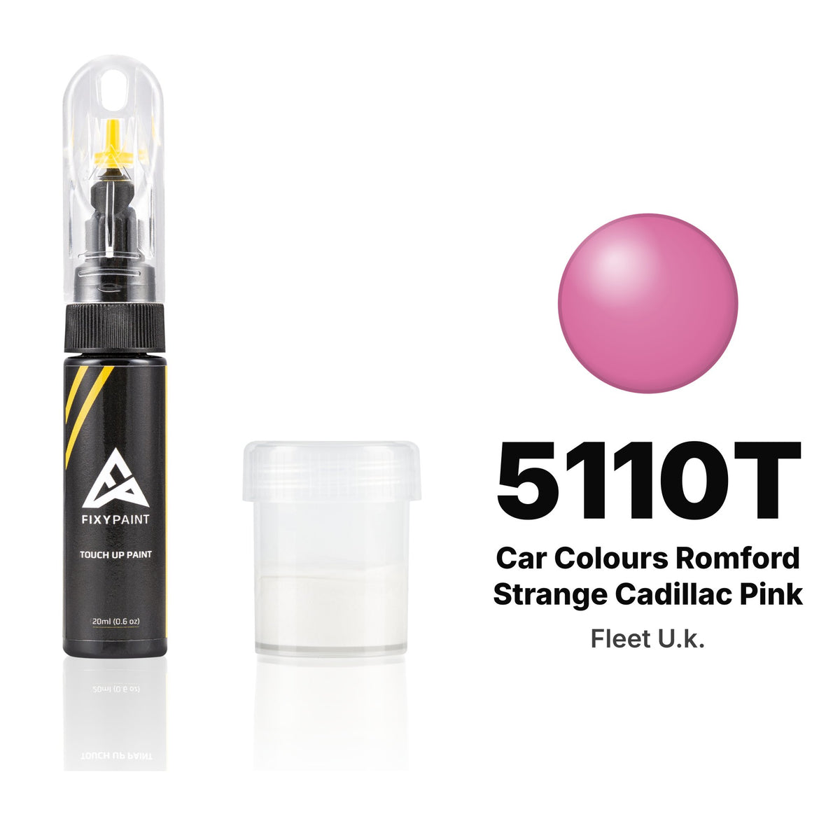 Pintura de retoque para Fleet UK – 5110T Car Colours Romford Strange Cadillac Pink (todos los modelos, desde 2007), kit Estándar