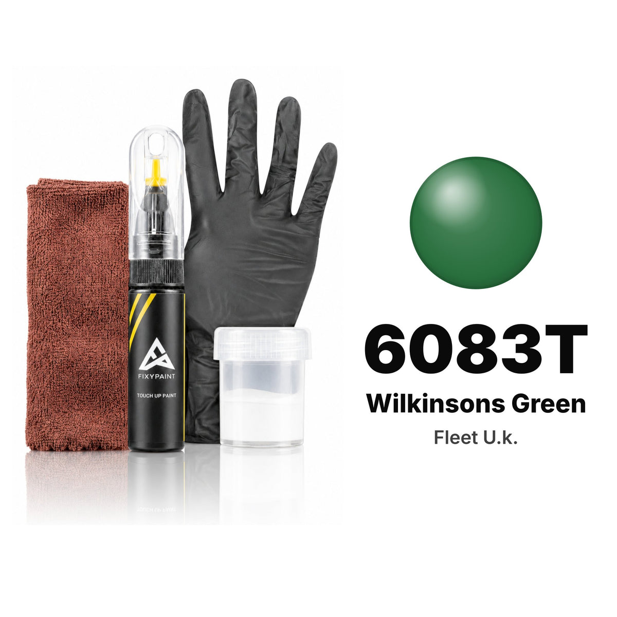 Touch-up paint for Fleet U.k. 6083T Wilkinsons Green, Complete kit