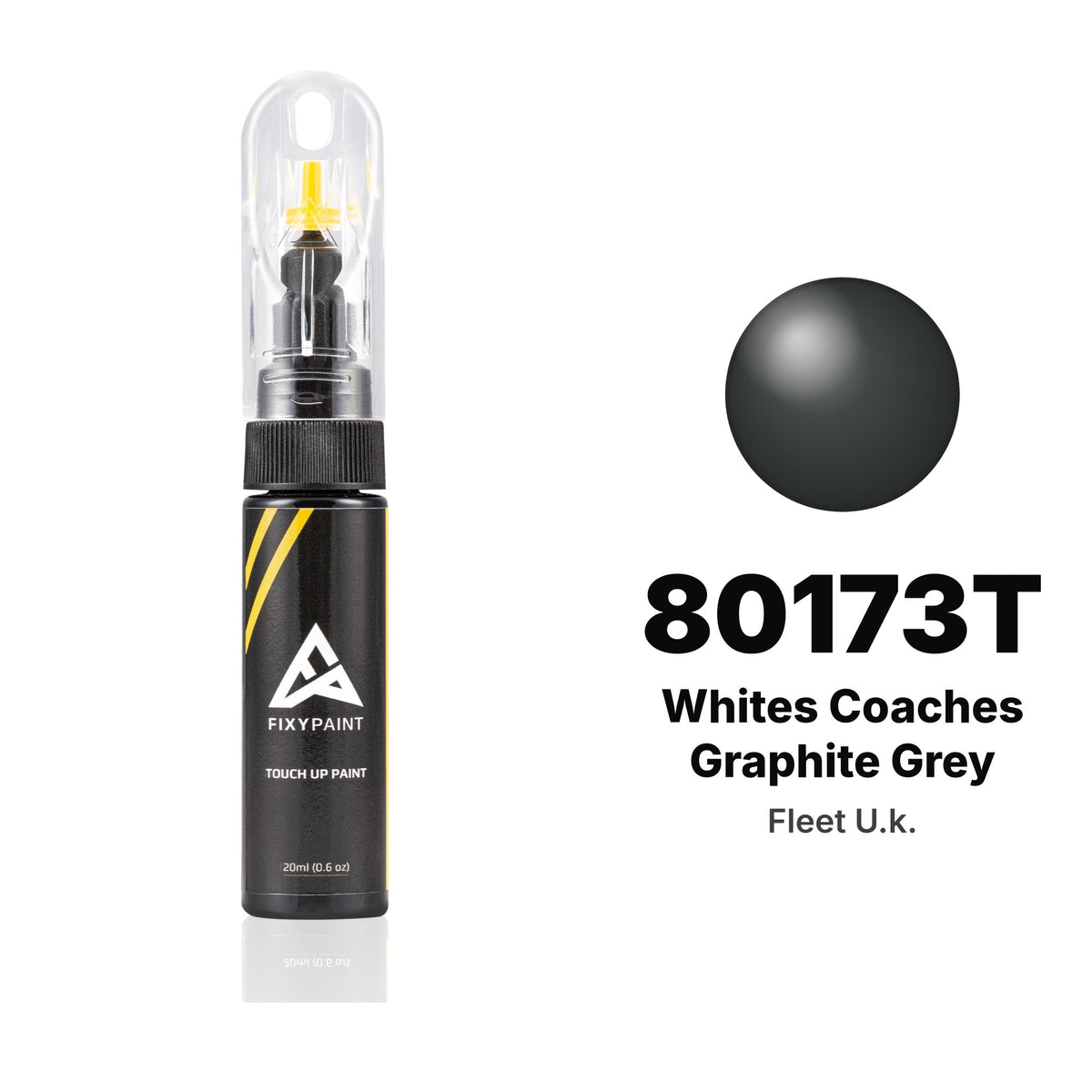 Touch-up paint for Fleet U.k. 80173T Whites Coaches Graphite Grey, Basic kit