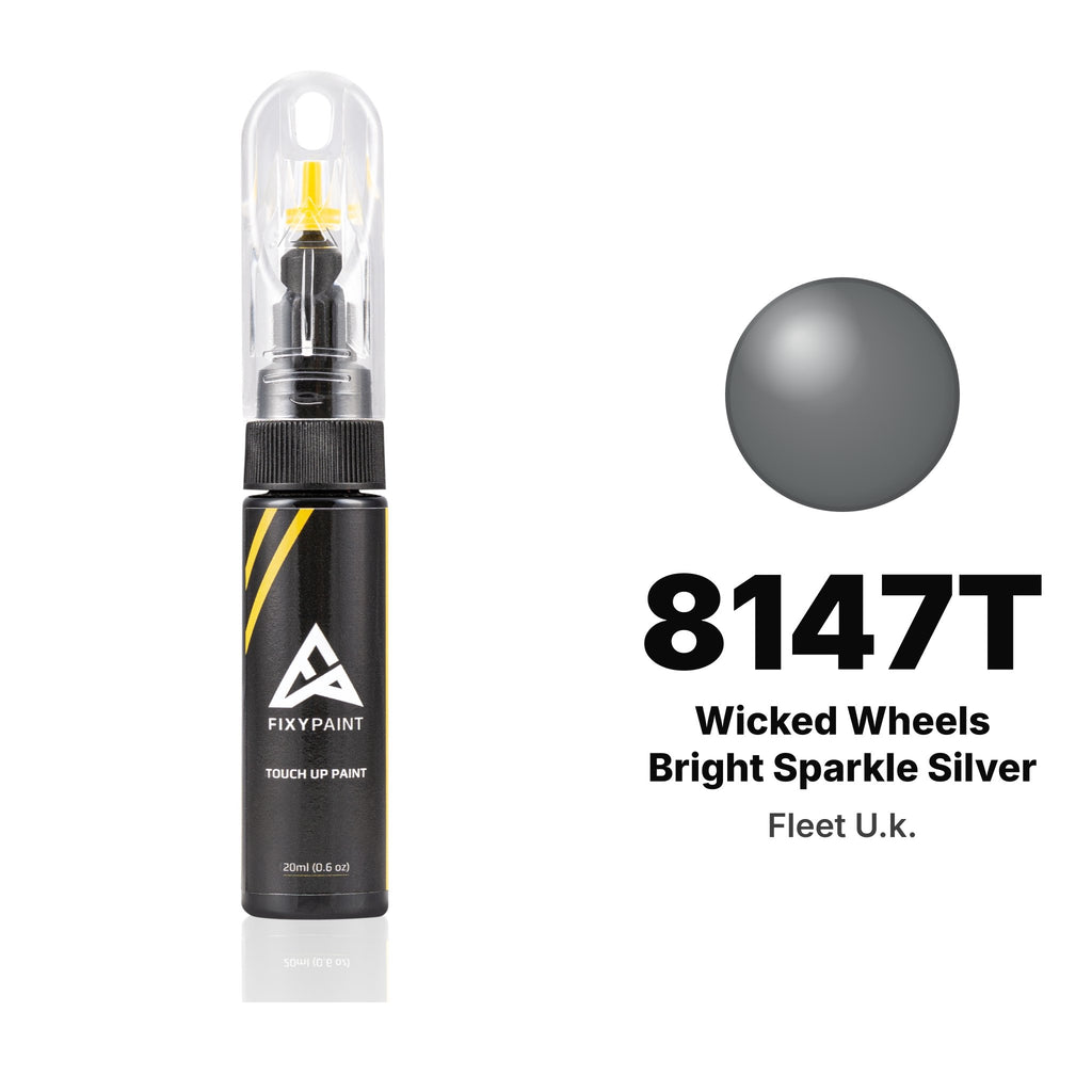Touch-up paint for Fleet U.k. 8147T Wicked Wheels Bright Sparkle Silver, Basic kit