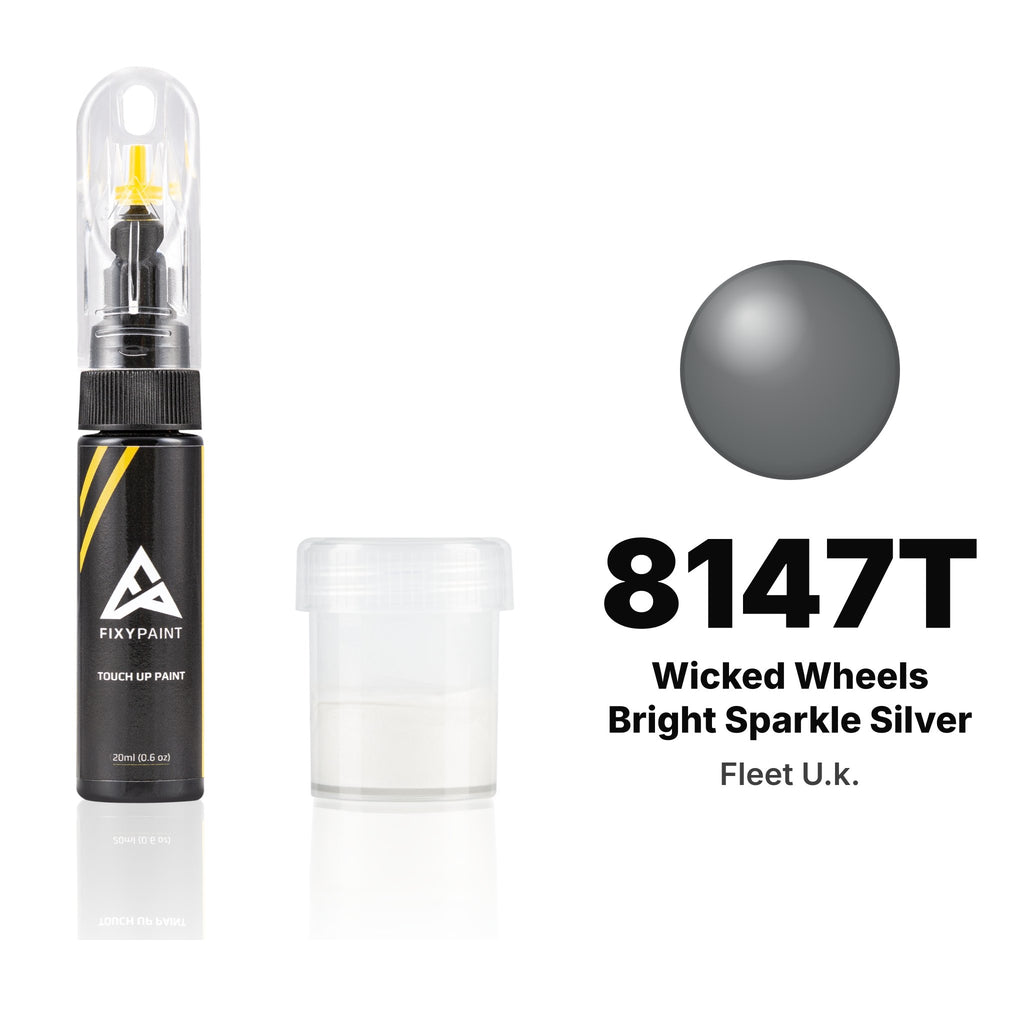 Touch-up paint for Fleet U.k. 8147T Wicked Wheels Bright Sparkle Silver, Standard kit