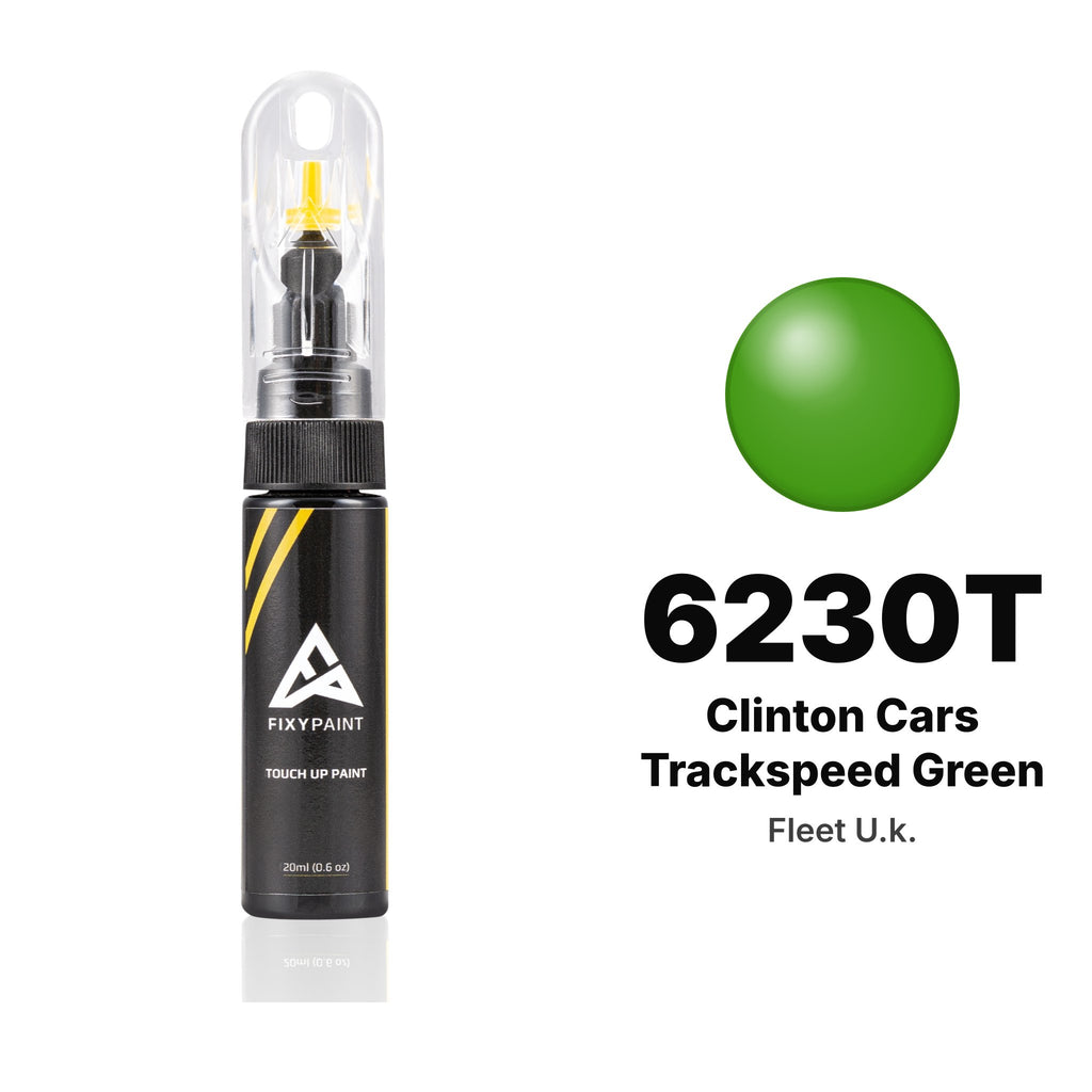Pintura de retoque para Fleet UK – 6230T Clinton Cars Trackspeed Green (todos los modelos, desde 2012), kit Básico