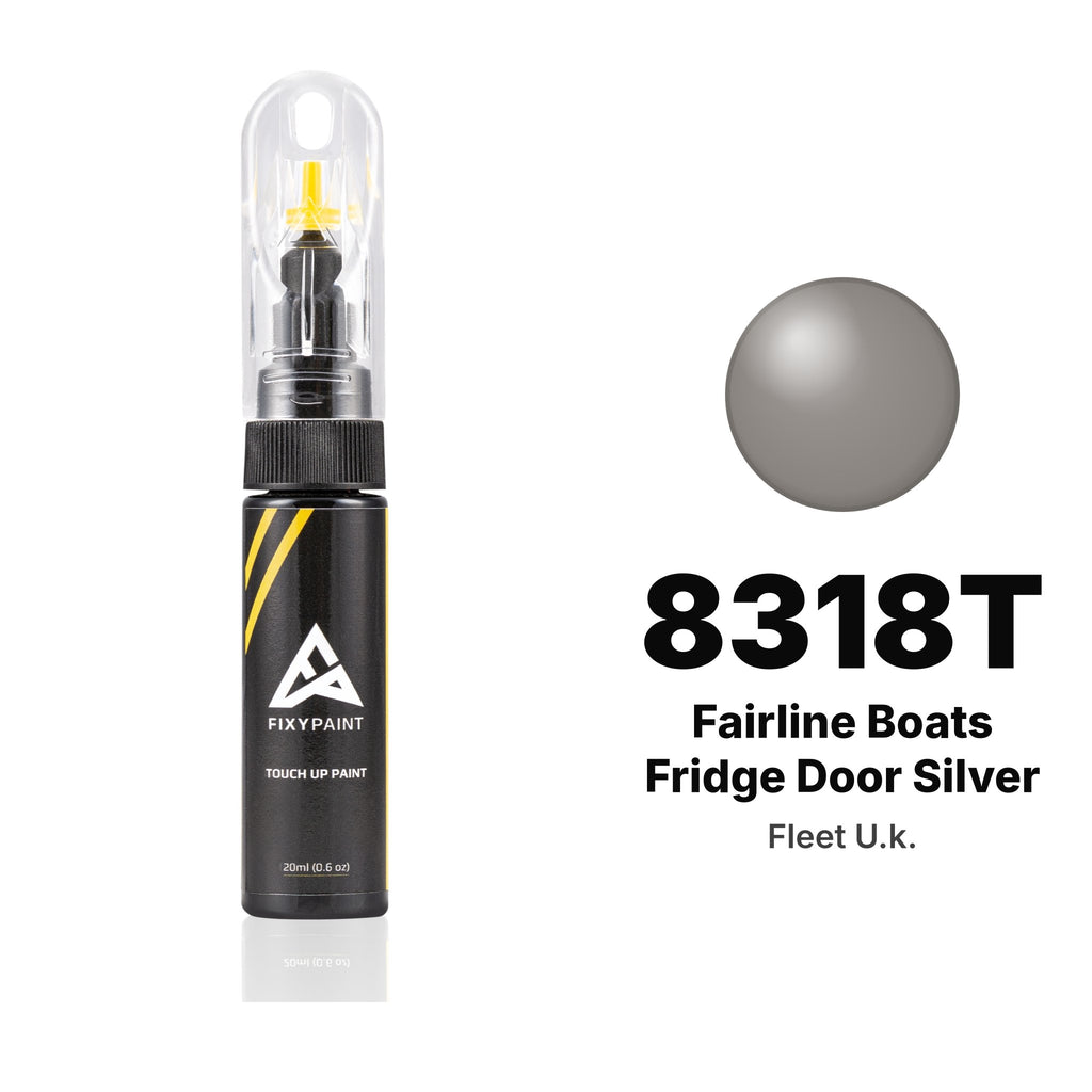 Touch-up paint for Fleet U.k. 8318T Fairline Boats Fridge Door Silver, Basic kit