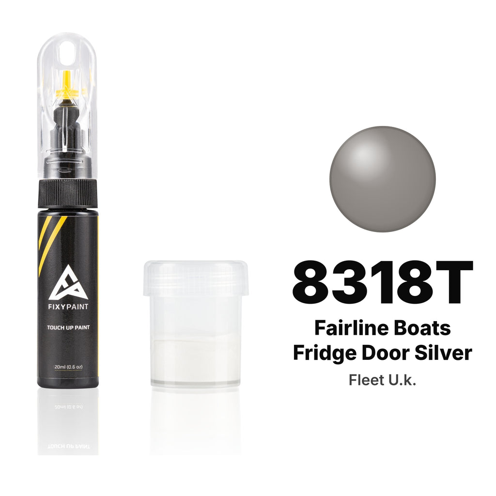Touch-up paint for Fleet U.k. 8318T Fairline Boats Fridge Door Silver, Standard kit
