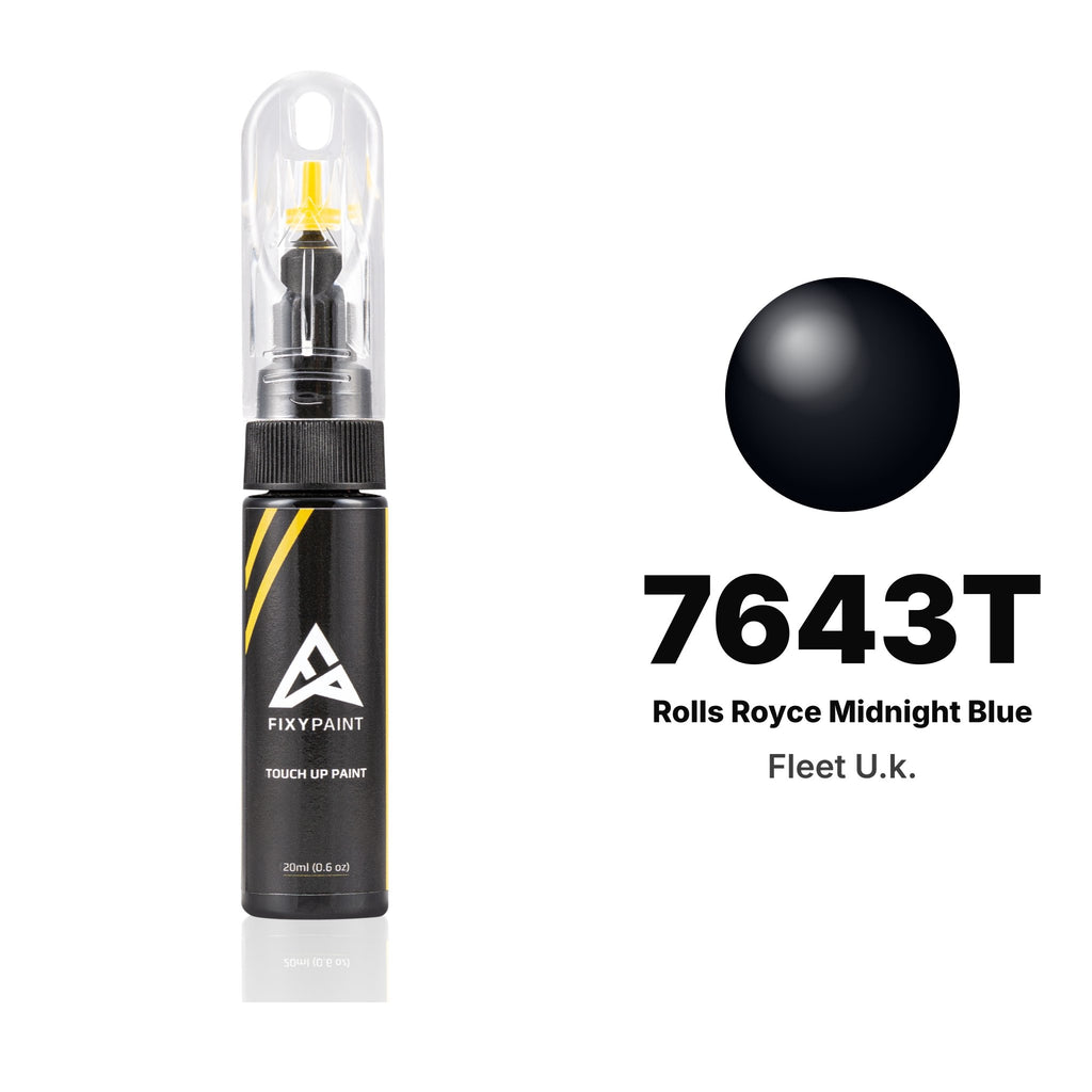 Touch-up paint for Fleet U.k. 7643T Rolls Royce Midnight Blue, Basic kit