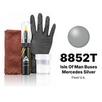 Peinture de retouche pour Fleet UK – 8852T Isle of Man Buses Mercedes Silver (tous modèles, depuis 2019), kit Complet