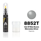 Peinture de retouche pour Fleet UK – 8852T Isle of Man Buses Mercedes Silver (tous modèles, depuis 2019), kit Standard