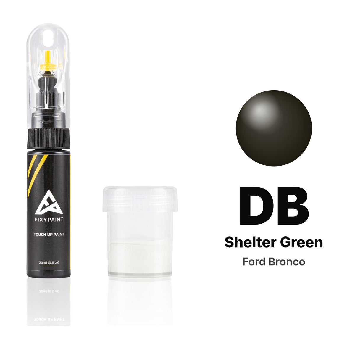 Touch-up paint for Ford Bronco DB Shelter Green, Standard kit