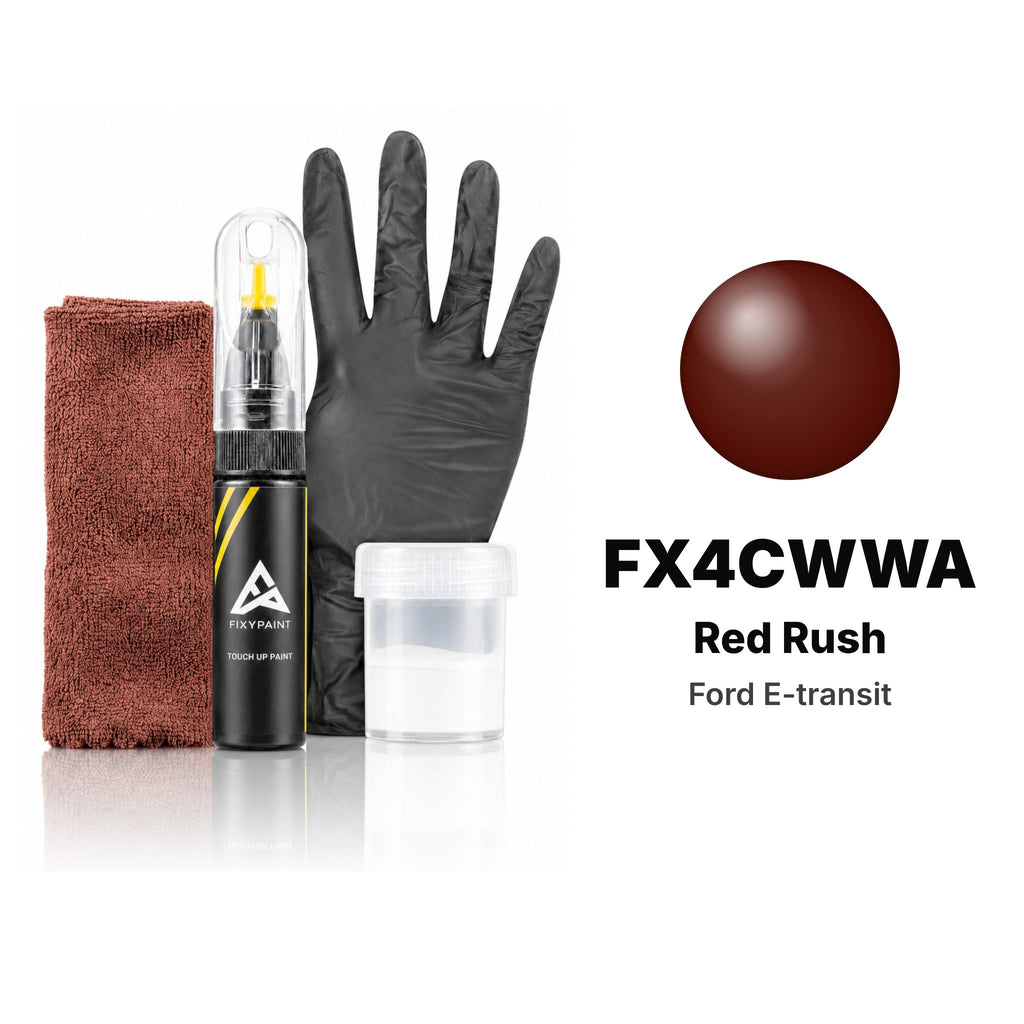 Touch-up paint for Ford E-Transit FX4CWWA Red Rush, Complete kit