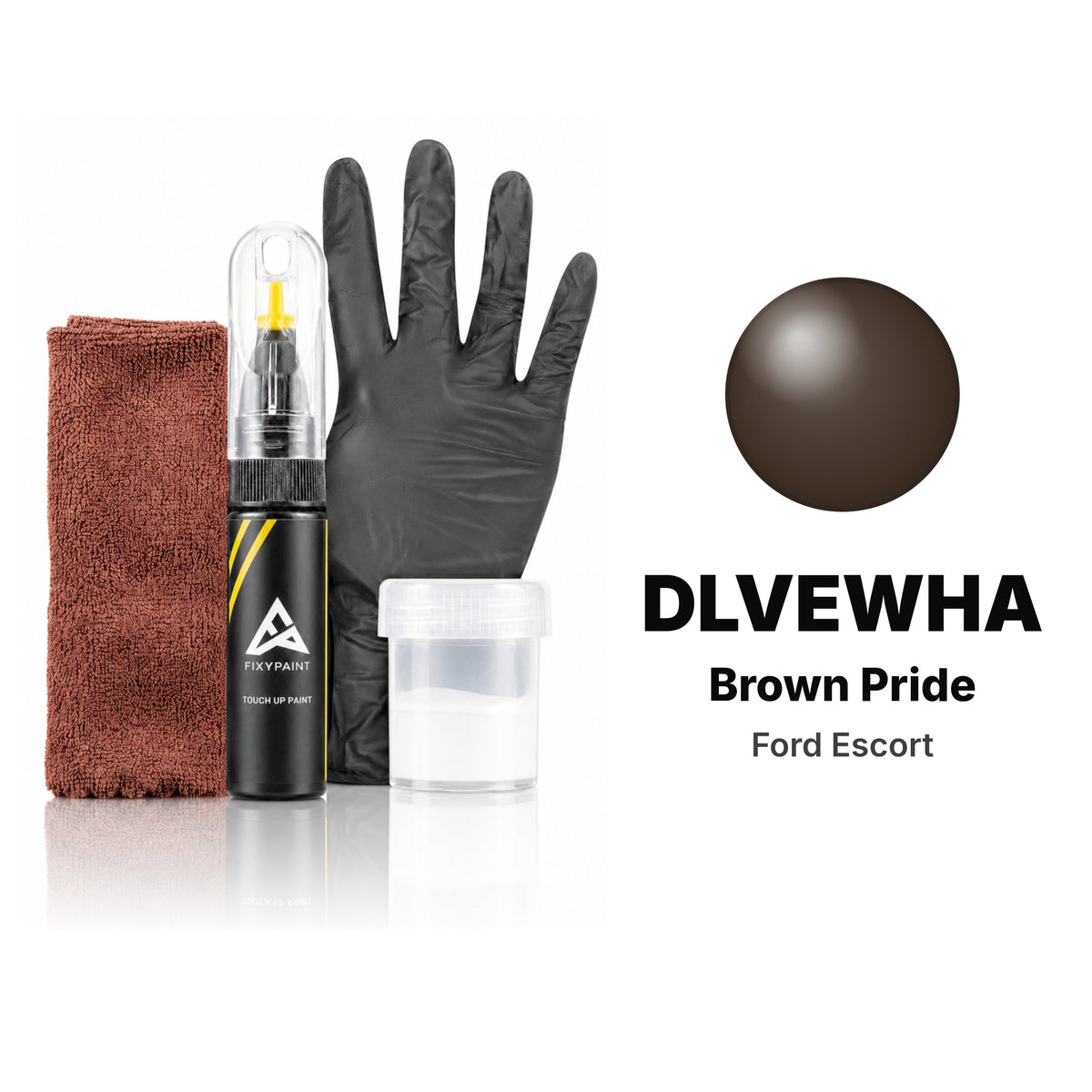 Pintura de retoque para Ford Escort – DLVEWHA Brown Pride (2015–2022), kit Completo