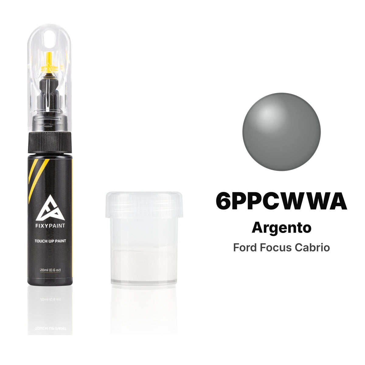 Lackstift für Ford Focus Cabrio – 6PPCWWA Argento (2006–2010), Set Standard