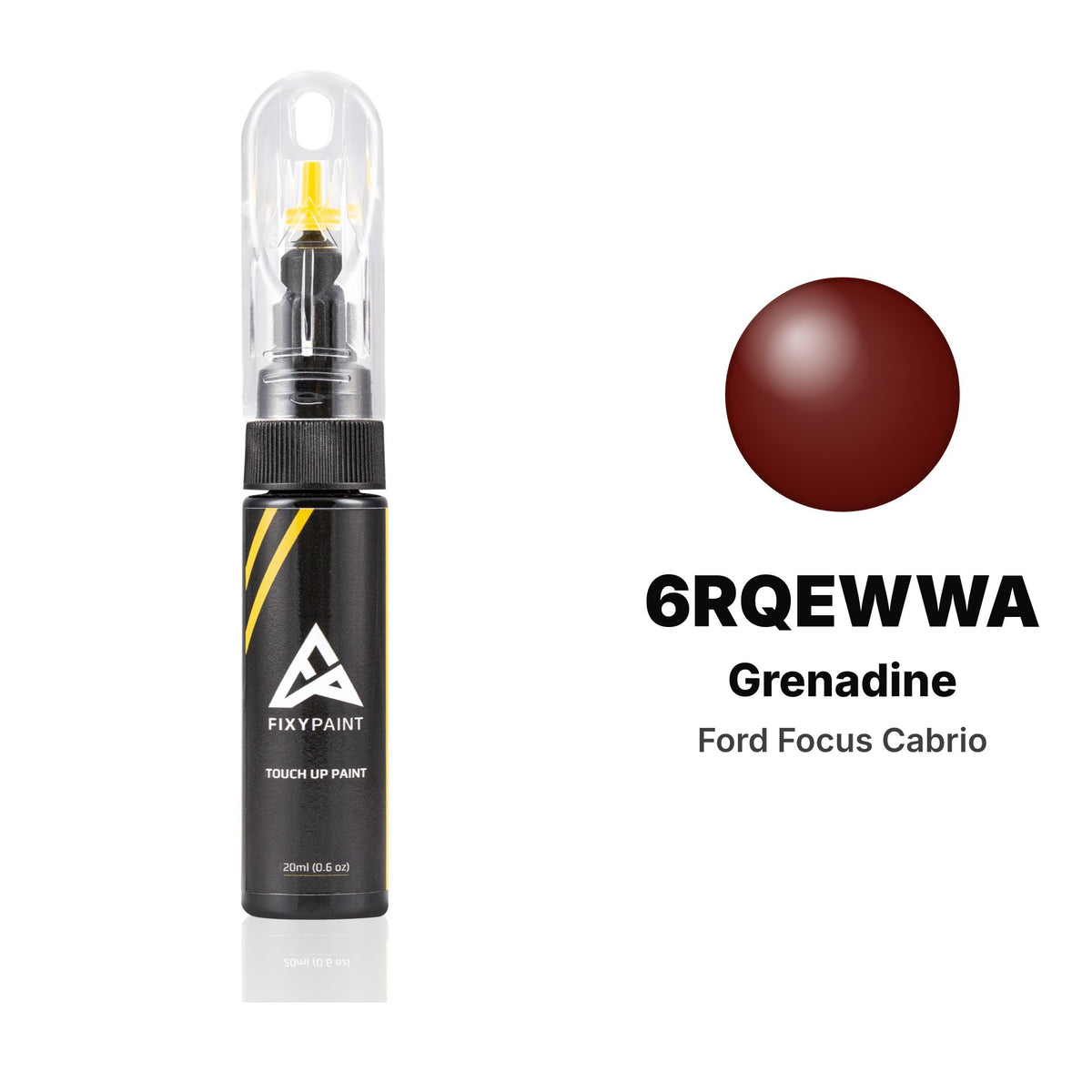 Pintura de retoque para Ford Focus Cabrio – 6RQEWWA Grenadine (2006–2010), kit Básico