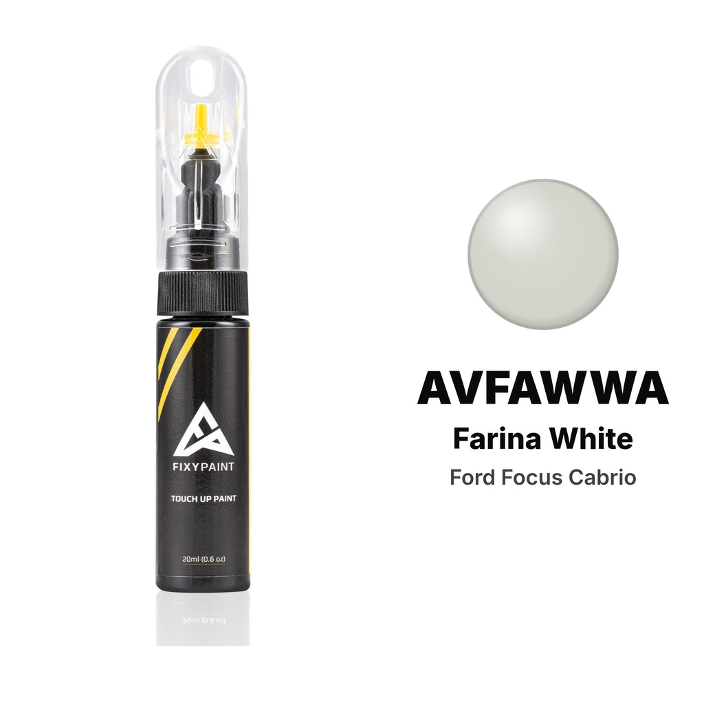 Lackstift für Ford Focus Cabrio – AVFAWWA Farina White (2011), Set Basis