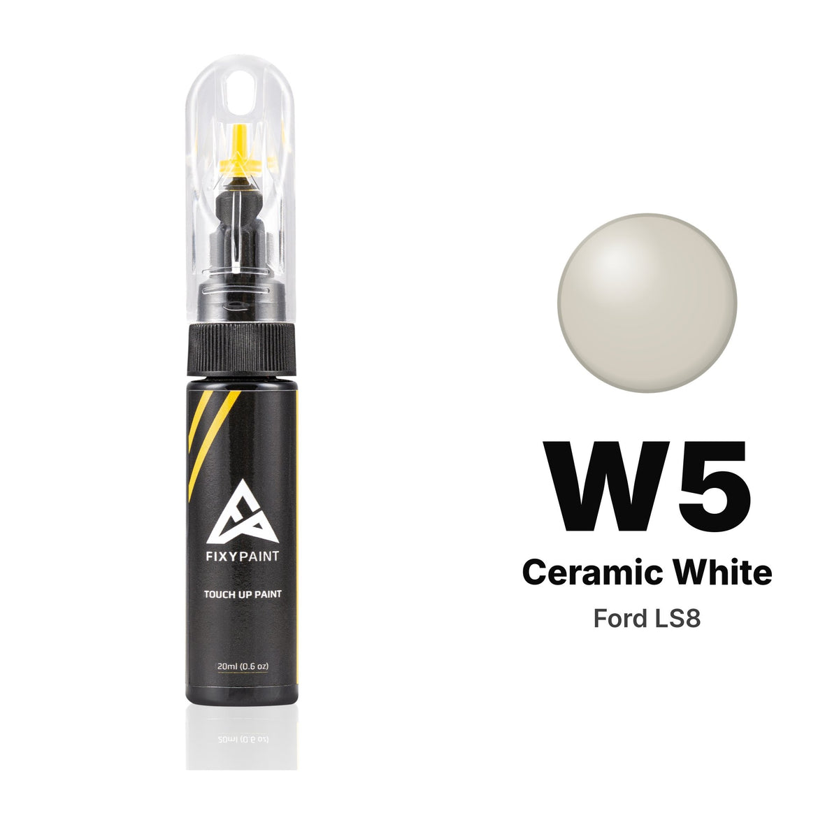 Ford LS8 W5 Ceramic White touch-up paint, Basic kit