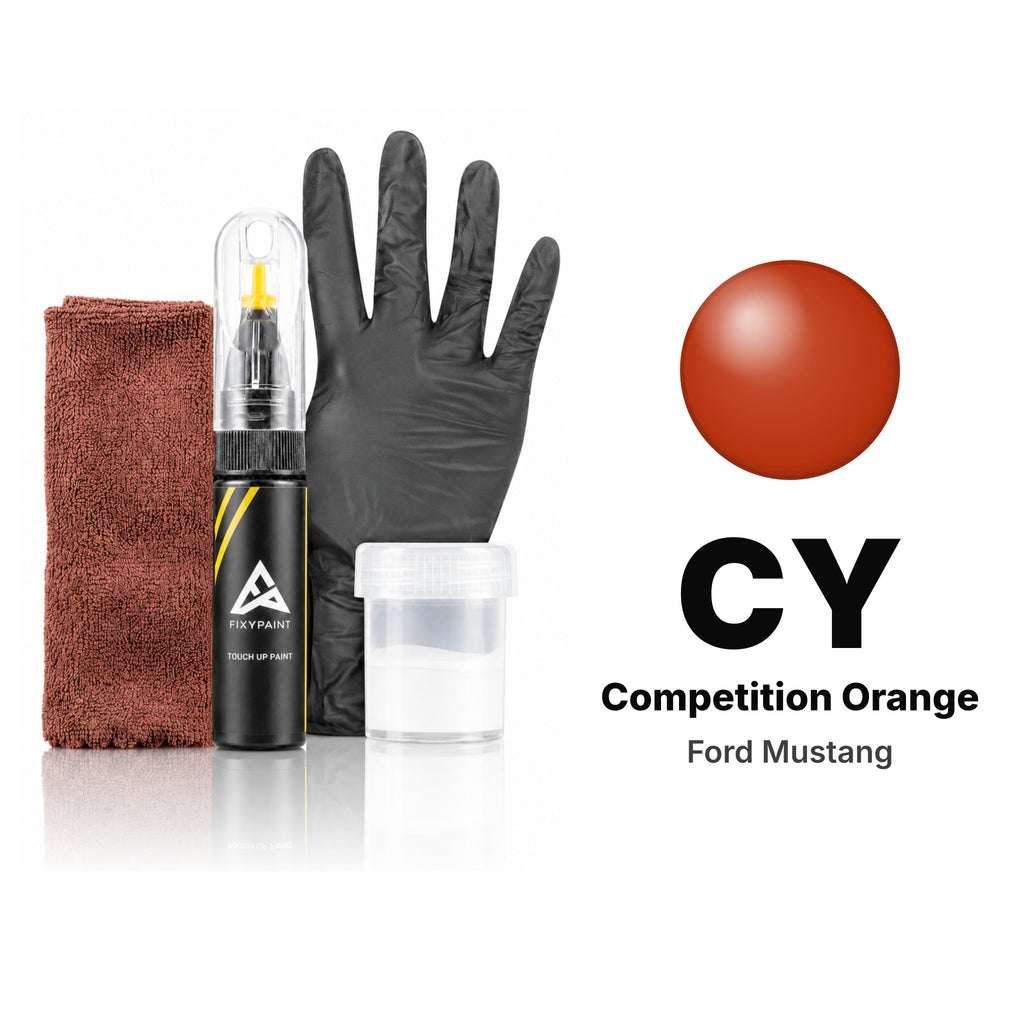 Touch-up paint for Ford Mustang CY Competition Orange, Complete kit