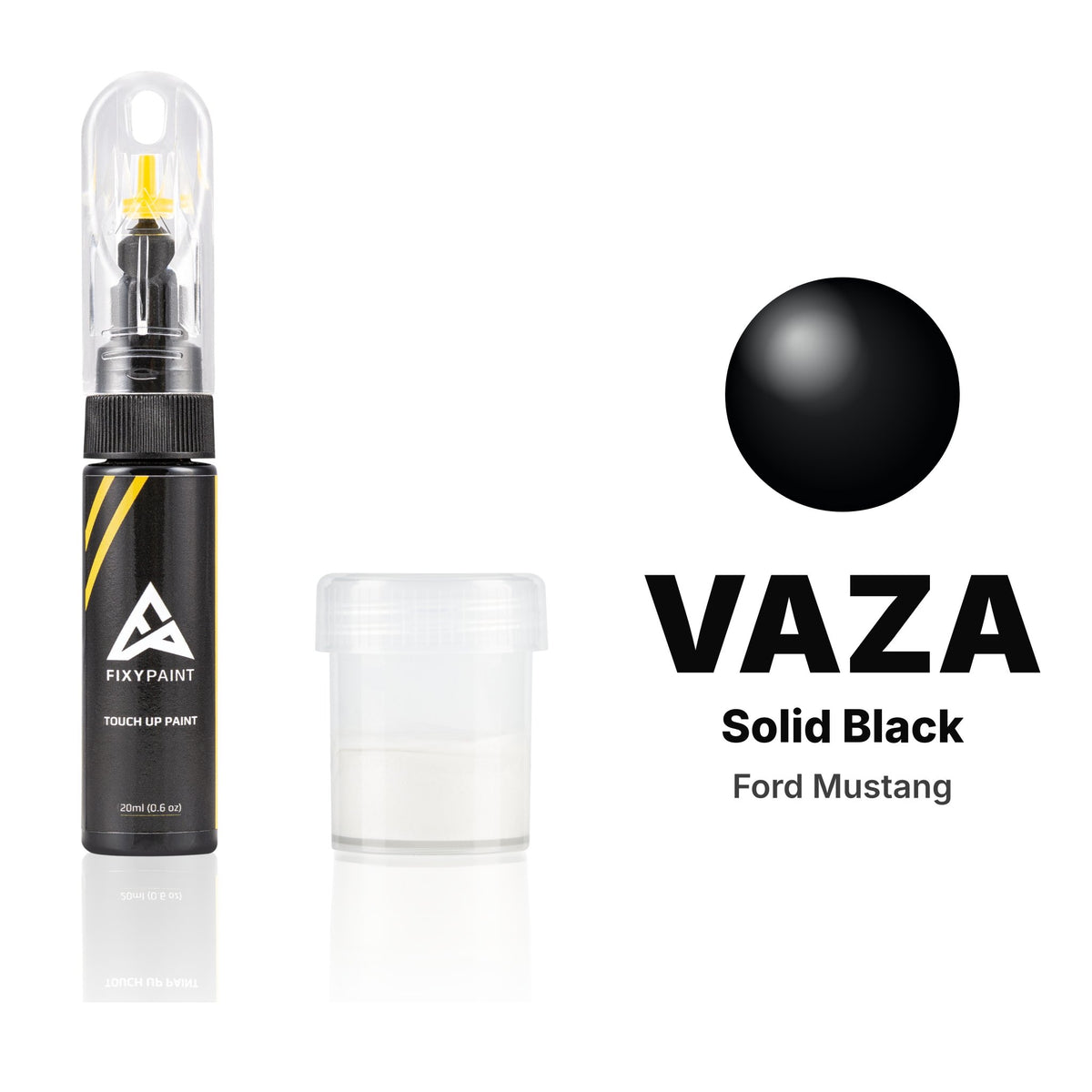 Touch-up paint for Ford Mustang VAZA Solid Black, Standard kit