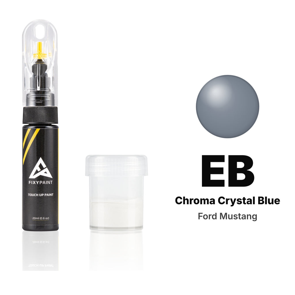 Pintura de retoque para Ford Mustang – EB Chroma Crystal Blue (2022–2025), kit Estándar
