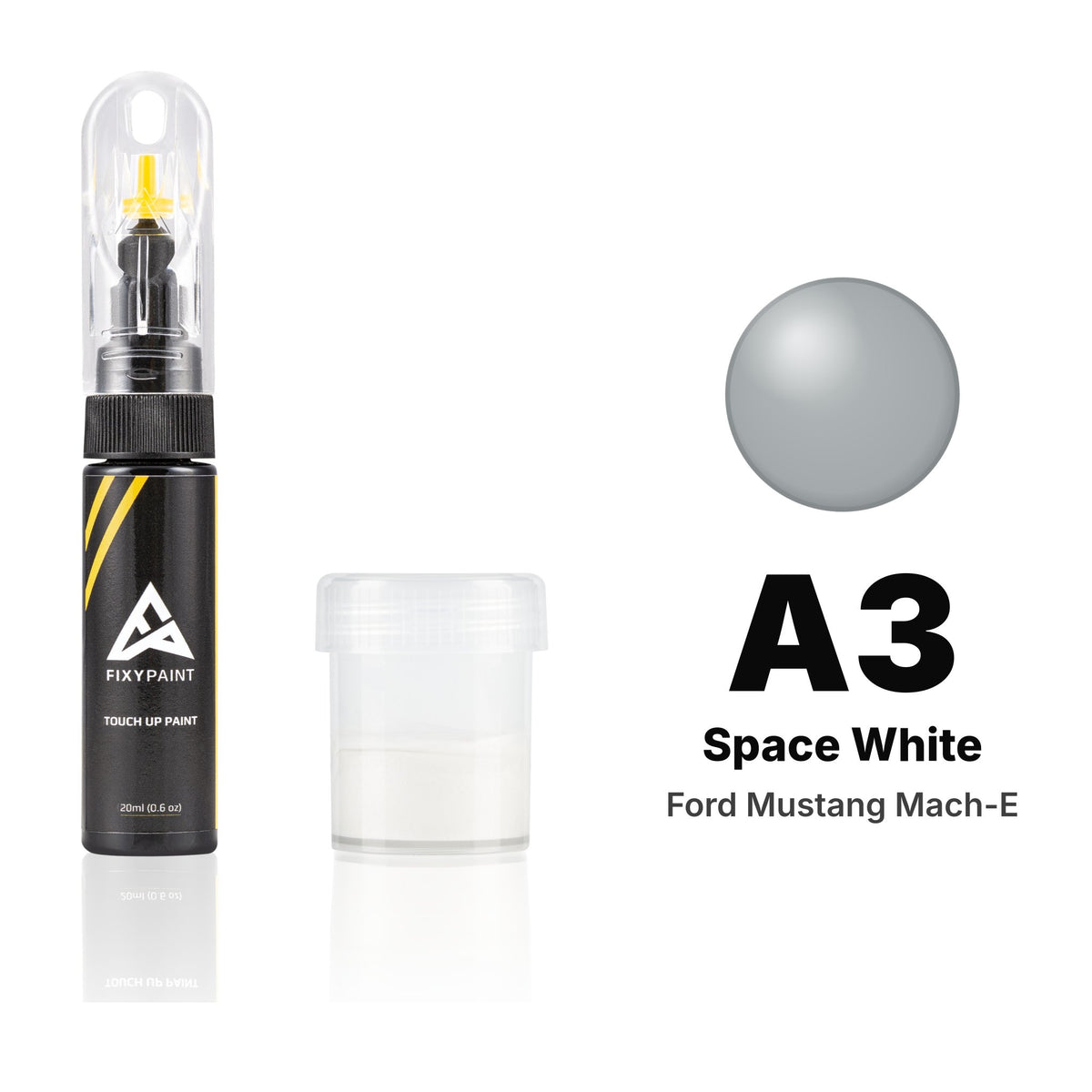 Lackstift für Ford Mustang Mach-E – A3 Space White (2020–2024), Set Standard