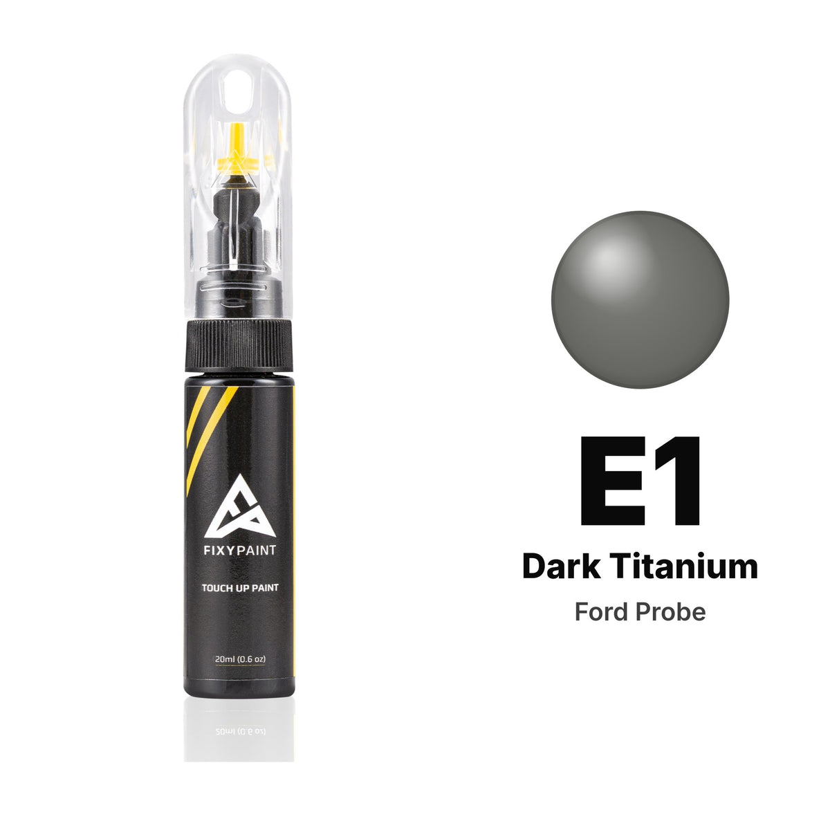 Lackstift für Ford Probe – E1 Dark Titanium (ab 1988), Set Basis