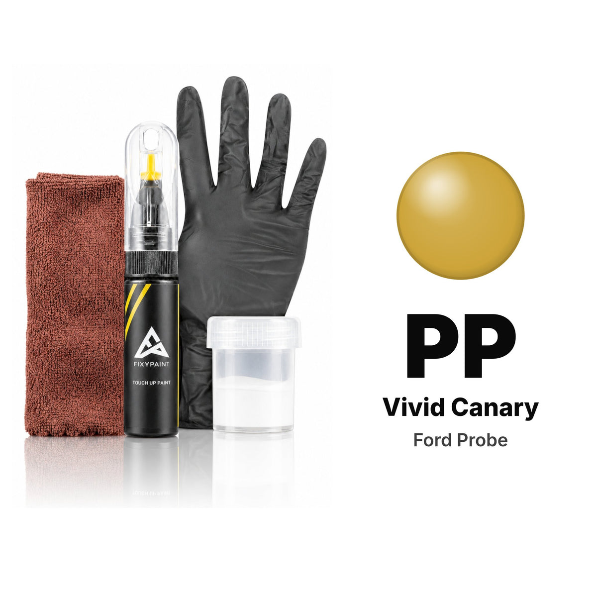 Touch-up paint for Ford Probe PP Vivid Canary, Complete kit