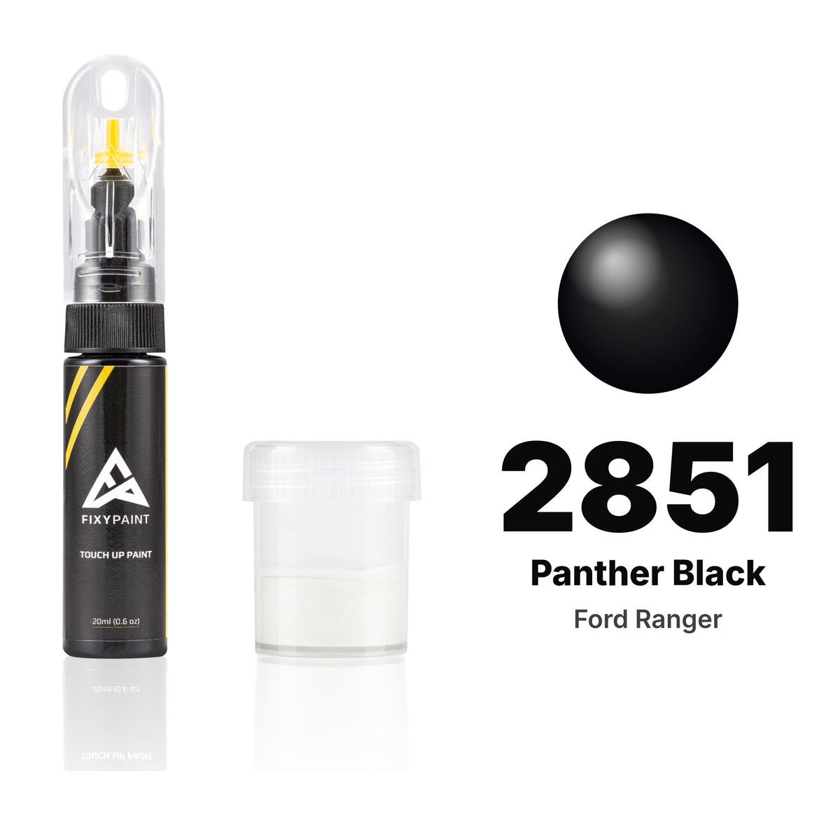 Touch-up paint for Ford Ranger 2851 Panther Black, Standard kit