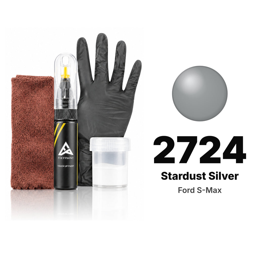 Touch-up paint for Ford S-Max 2724 Stardust Silver, Complete kit
