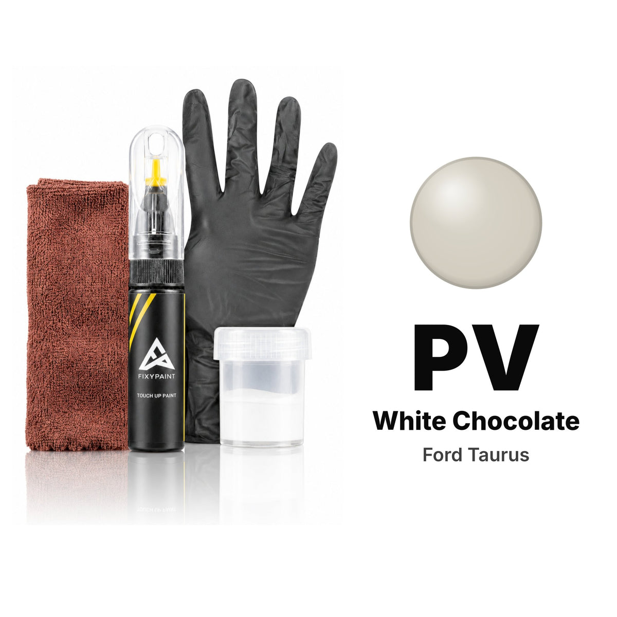 Touch-up paint for Ford Taurus PV White Chocolate, Complete kit
