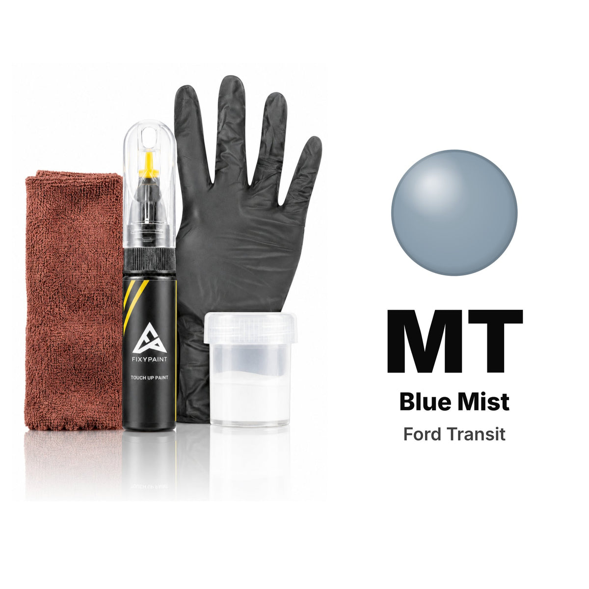 Touch-up paint for Ford Transit MT Blue Mist, Complete kit