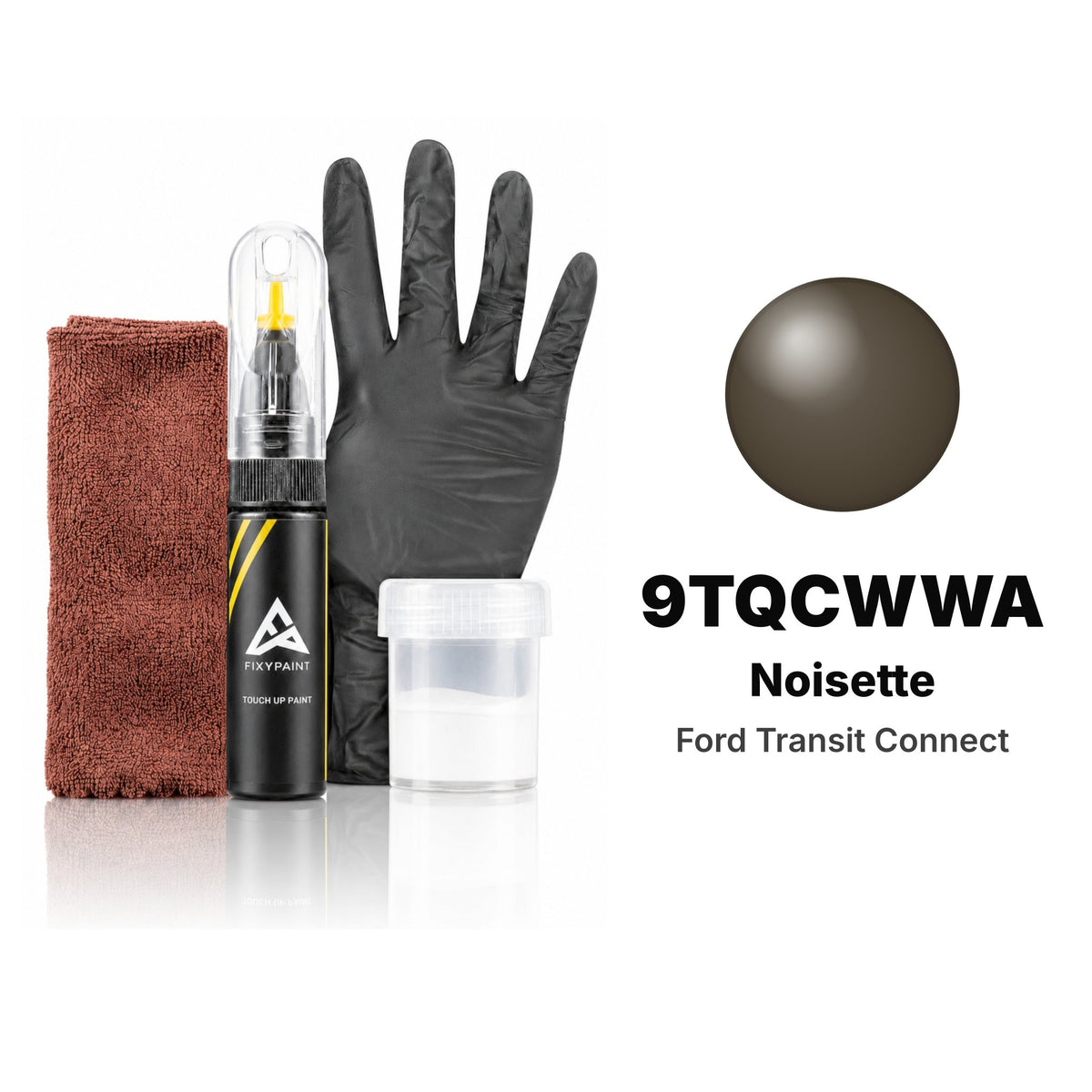 Touch-up paint for Ford Transit Connect 9TQCWWA Noisette, Complete kit