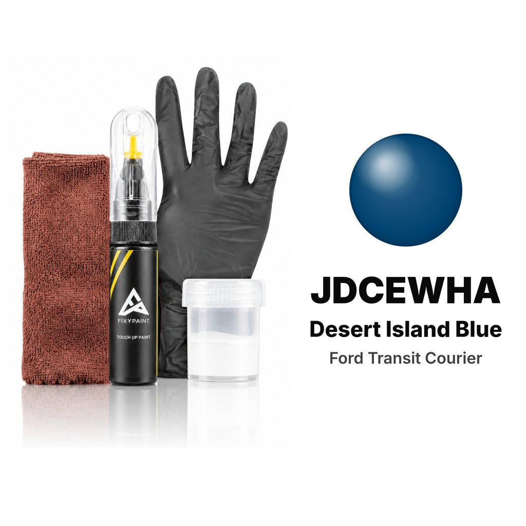 Peinture de retouche pour Ford Transit Courier – JDCEWHA Desert Island Blue (2022–2024), kit Complet