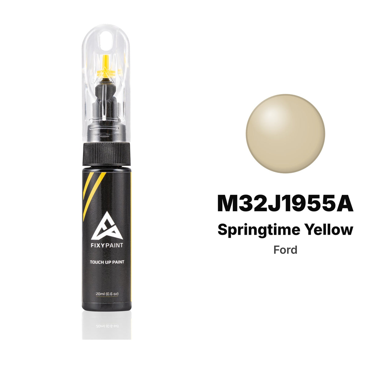 Touch-up paint for Ford M32J1955A Springtime Yellow, Basic kit