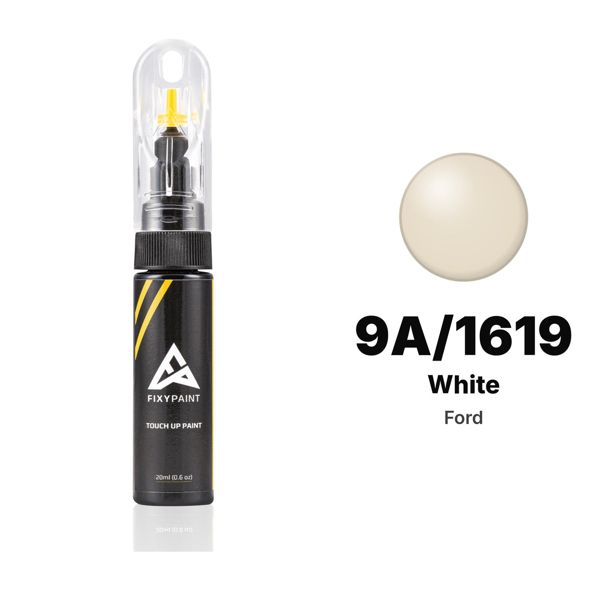 Peinture de retouche pour Ford – 9A/1619 White (tous modèles, 1973–2004), kit Basique