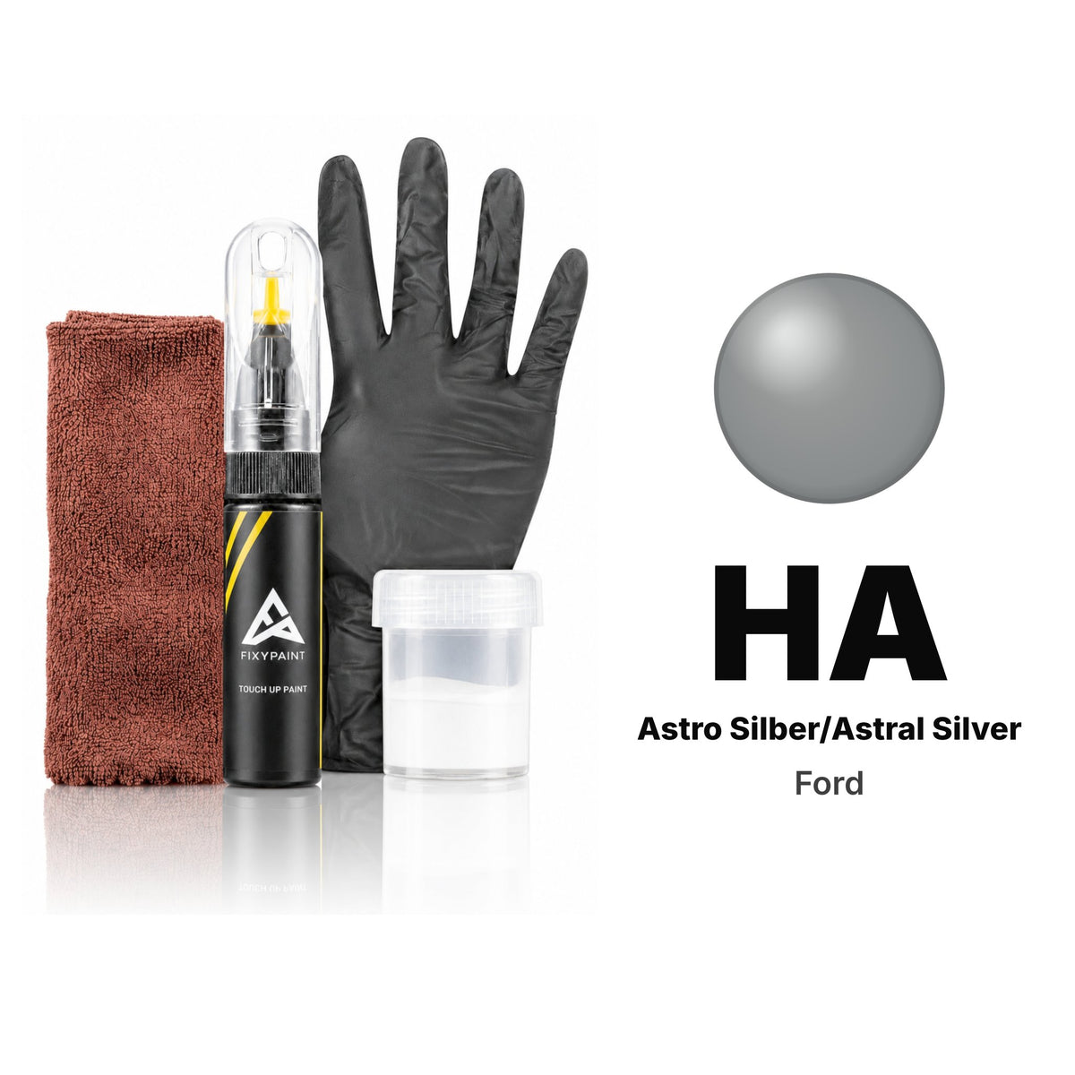 Touch-up paint for Ford HA Astro Silber/Astral Silver, Complete kit