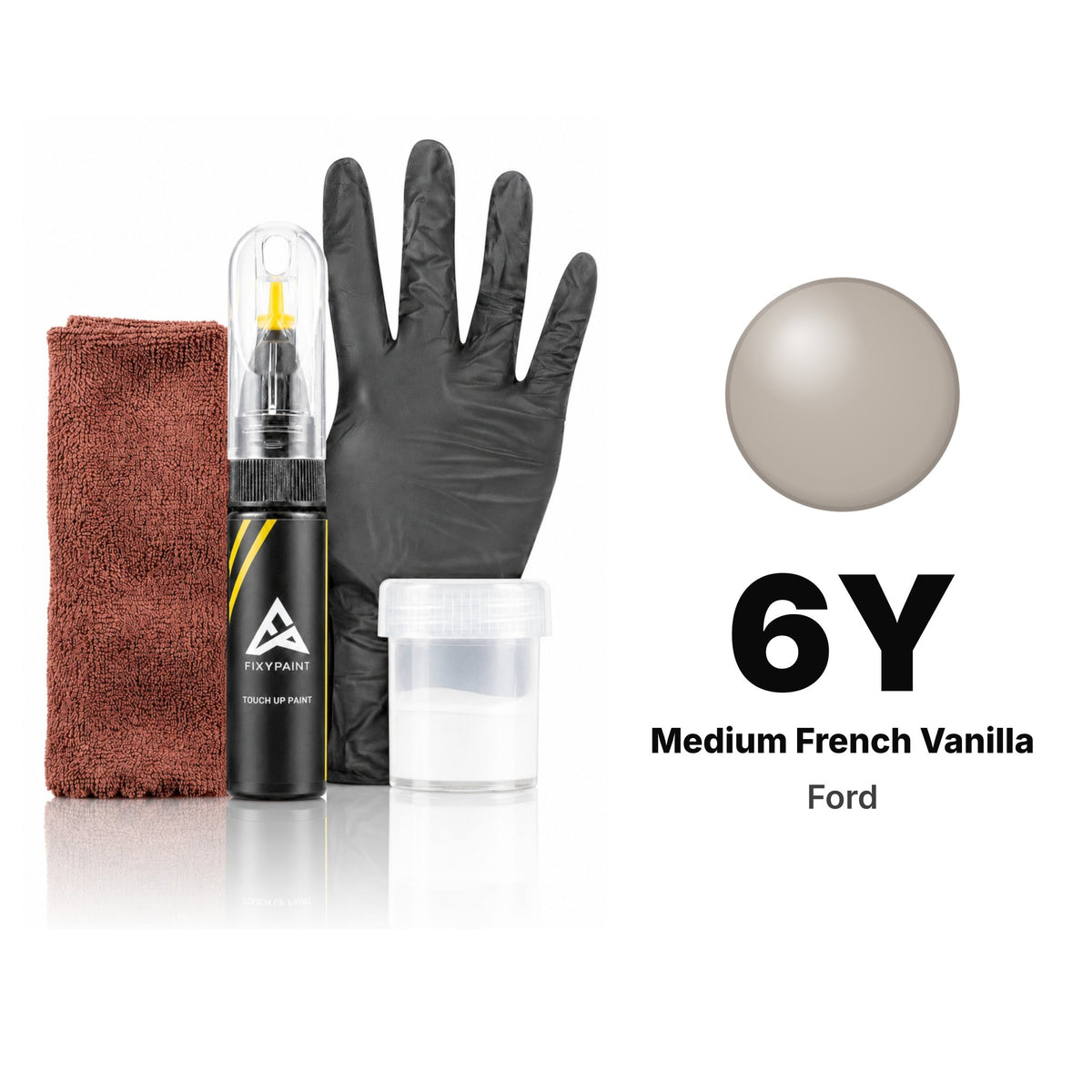 Touch-up paint for Ford 6Y Medium French Vanilla, Complete kit
