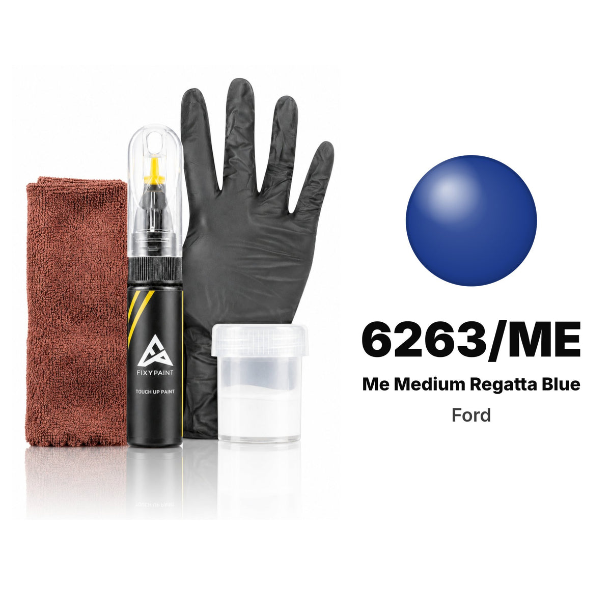 Lackstift für Ford – 6263/ME ME Medium Regatta Blue (alle Modelle, 1988–2004), Set Komplett