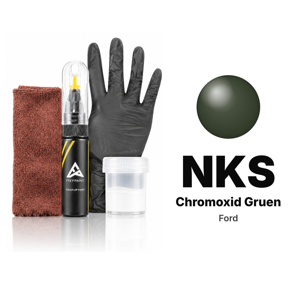 Touch-up paint for Ford NKS Chromoxid Gruen, Complete kit