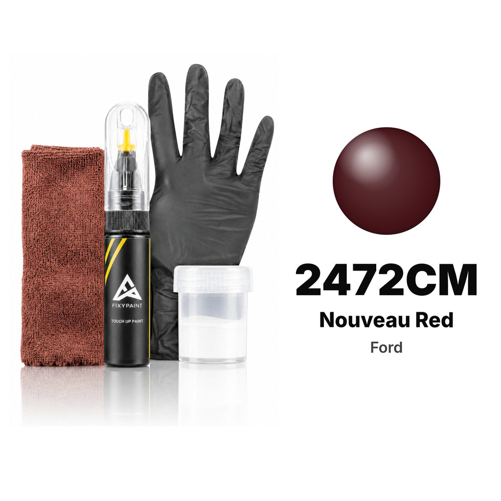 Touch-up paint for Ford 2472CM Nouveau Red, Complete kit