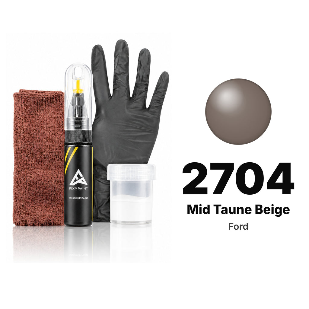 Touch-up paint for Ford 2704 Mid Taune Beige, Complete kit