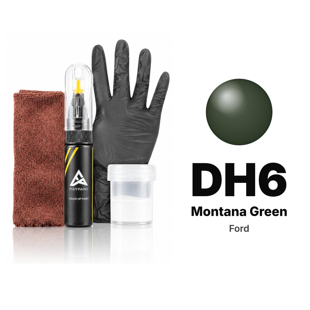 Touch-up paint for Ford DH6 Montana Green, Complete kit