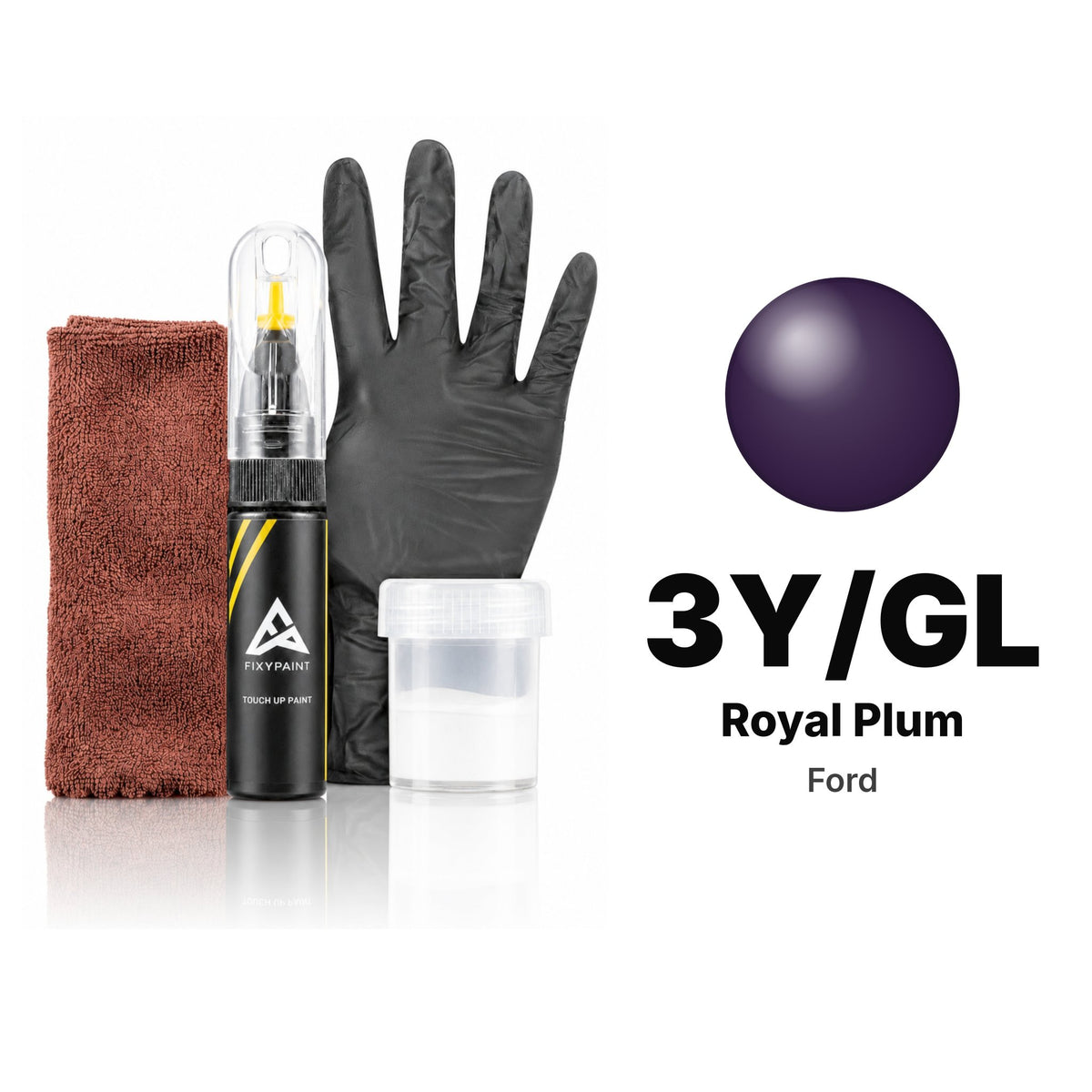 Touch-up paint for Ford 3Y/GL Royal Plum, Complete kit
