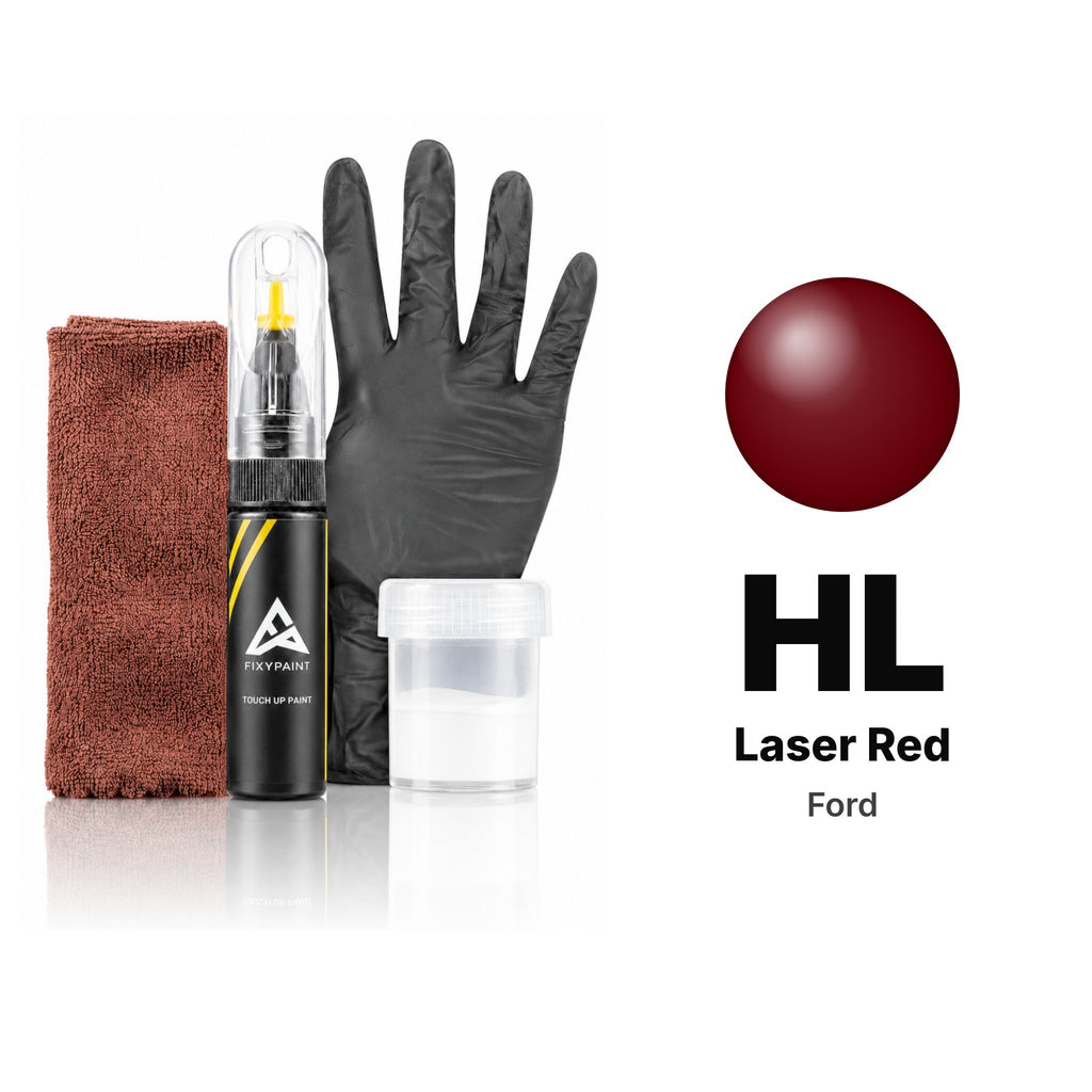Touch-up paint for Ford HL Laser Red, Complete kit