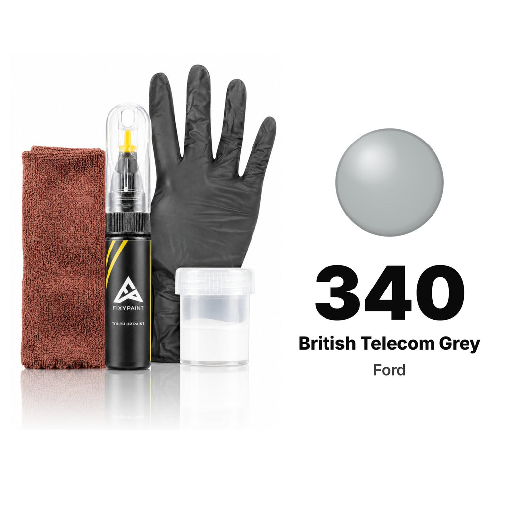 Touch-up paint for Ford 340 British Telecom Grey, Complete kit