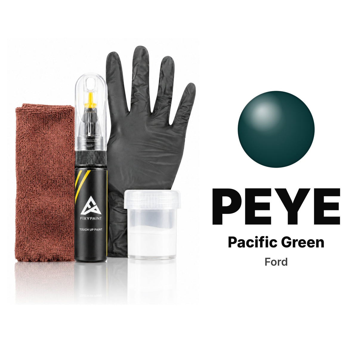 Touch-up paint for Ford PEYE Pacific Green, Complete kit