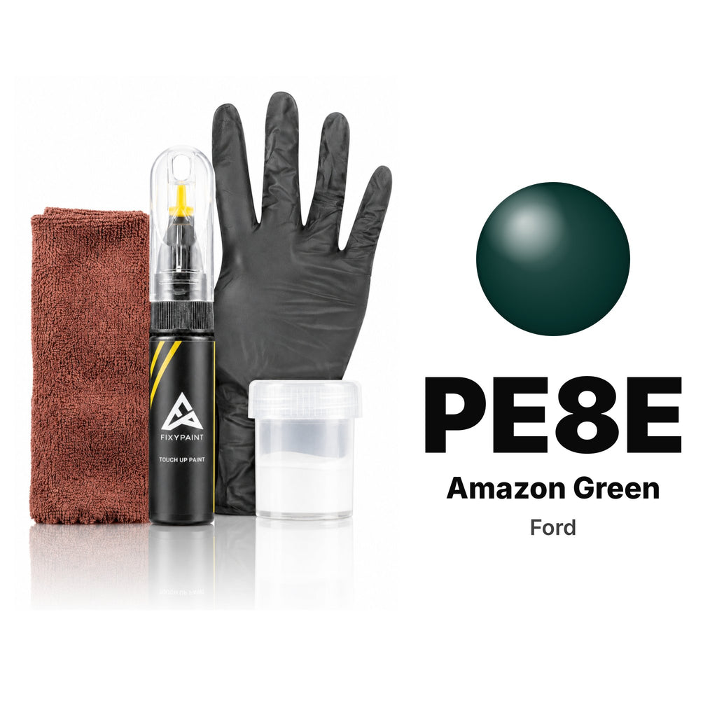 Touch-up paint for Ford PE8E Amazon Green, Complete kit