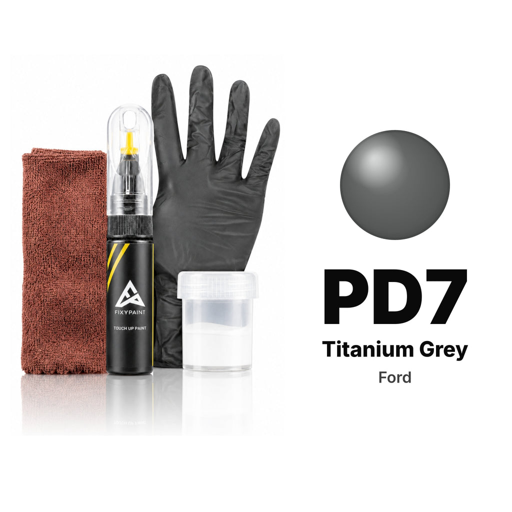 Touch-up paint for Ford PD7 Titanium Grey, Complete kit