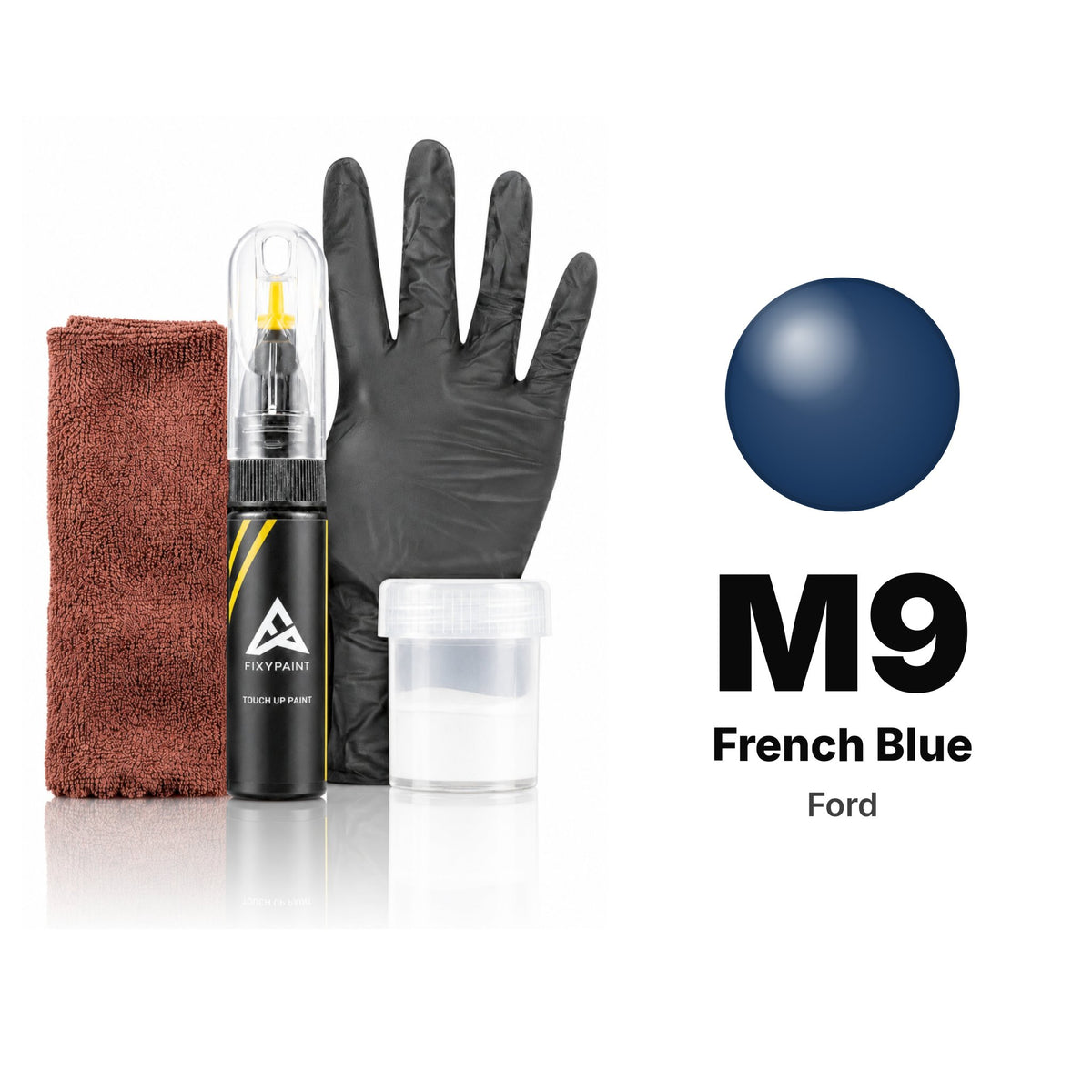 Touch-up paint for Ford M9 French Blue, Complete kit