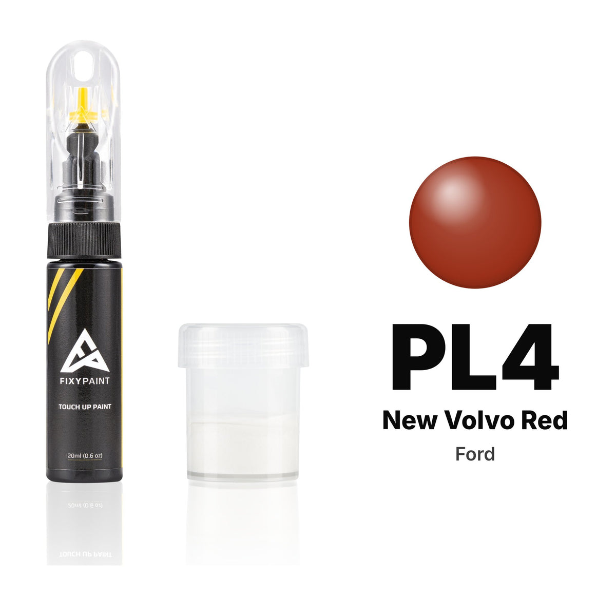Touch-up paint for Ford PL4 New Volvo Red, Standard kit
