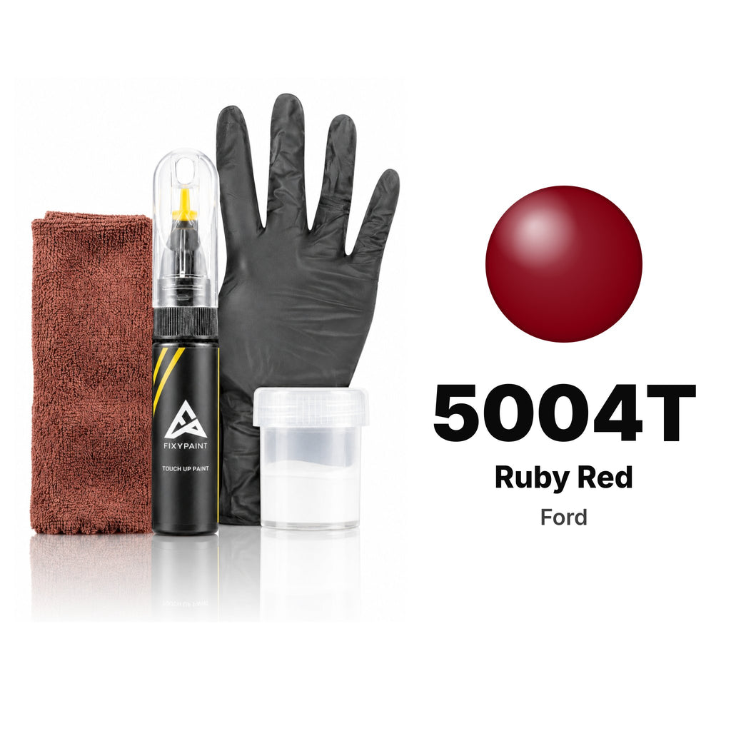 Lackstift für Ford – 5004T Ruby Red (alle Modelle, 2006–2008), Set Komplett
